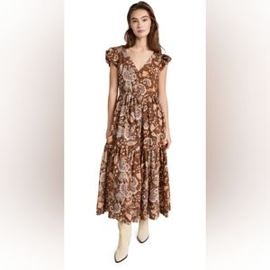 En Saison Leila Paisley Tiered Dress sz Small